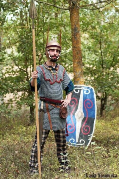 rappresentation of a celtic high rank warrior